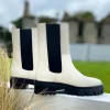 Alpe Ankle Boots*Monza Chelsea Boot 2451-WHITE