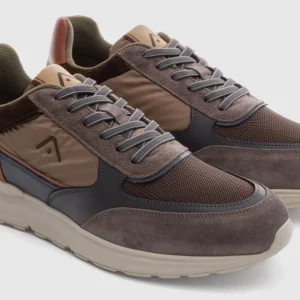 Ambitious Casual*Arrow 13571 Sporty Sneaker-BROWN