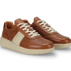 Ambitious Casual*Hover Leather Trainer 12863-COGNAC