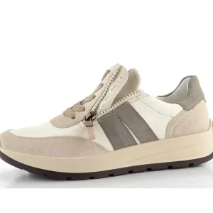 ARA Casual Shoes | Wide Fit*12-25102 New York Trainers-BEIGE