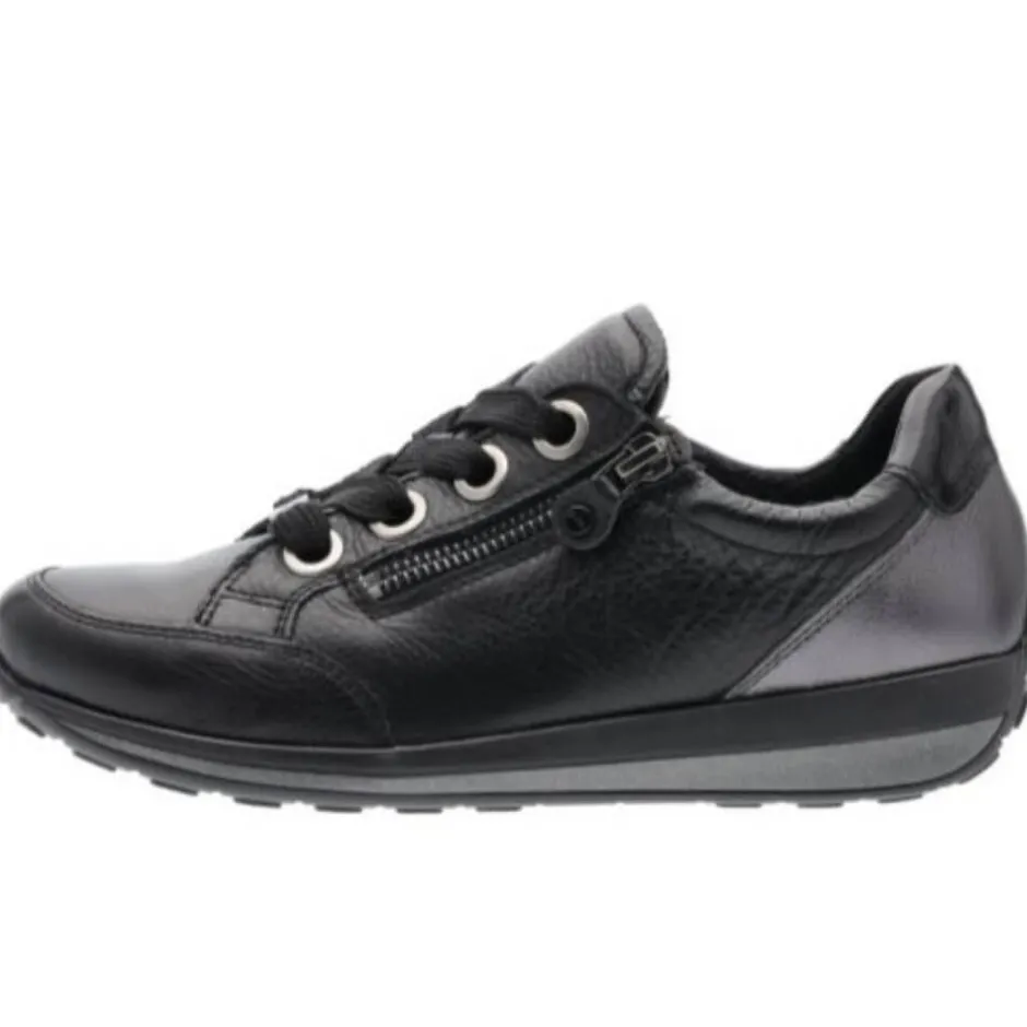 ara__osaka_hfitblackanthr_1.webp ARA Wide Fit | Casual Shoes*12-44587 Osaka H-Fit-Black-Anthracite