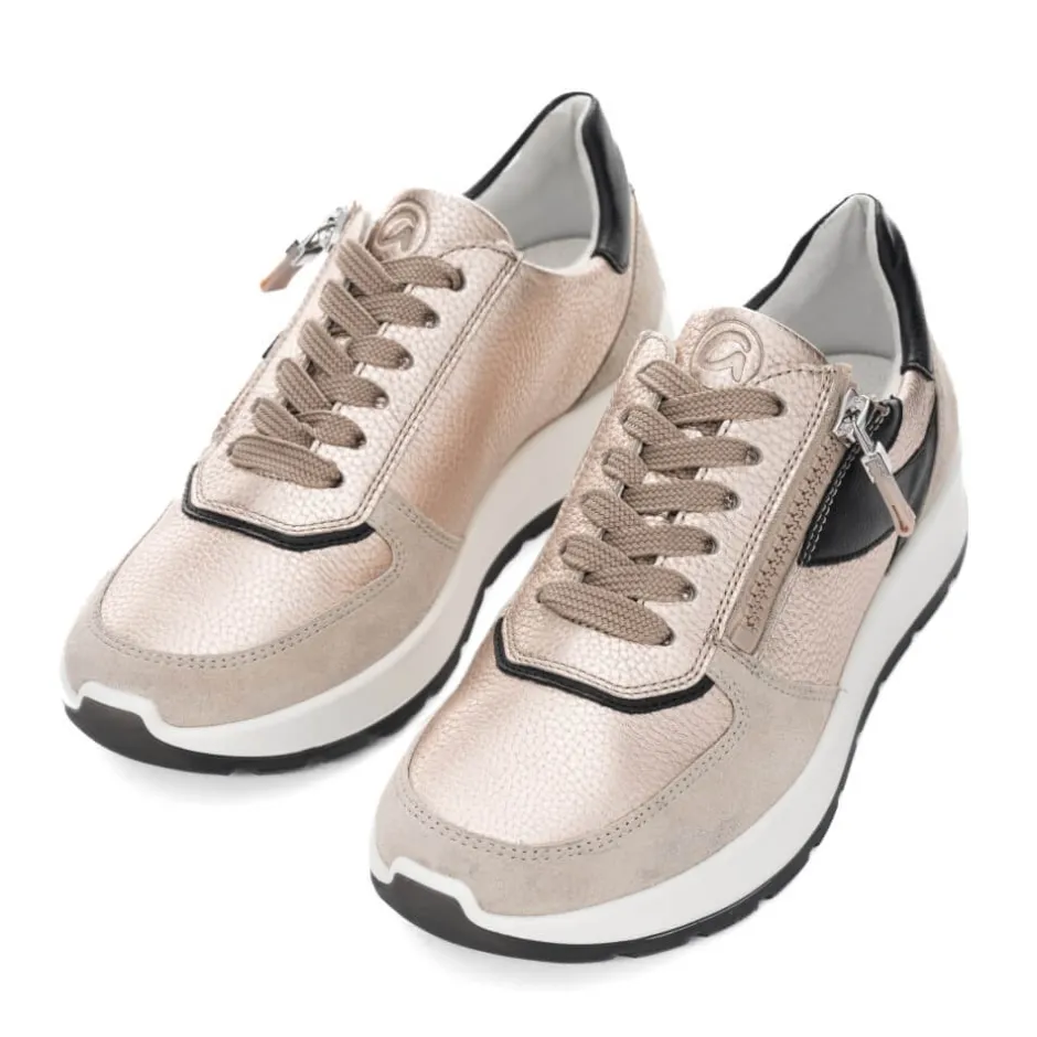 ara_new_york_trainers__hf_6.webp ARA Casual Shoes | Trainers*New York Trainers 12-25112 H-Fit Gold Black Shell