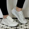 ARA Wide Fit | Casual Shoes*Osaka 2.0 H Fit Leather Trainers 12-24801 NEBBIA WHITE SILVER