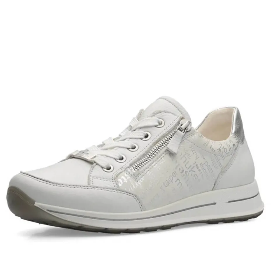 ara_osaka__h_fit_leather__1-1.webp ARA Wide Fit | Casual Shoes*Osaka 2.0 H Fit Leather Trainers 12-24801 NEBBIA WHITE SILVER
