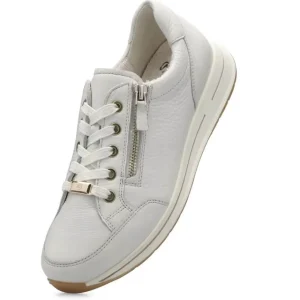 ARA Wide Fit | Casual Shoes*Osaka 2.0 H Fit Leather Trainers 12-24801-CREAM