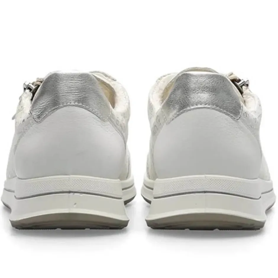 ara_osaka__h_fit_leather__6-1.webp ARA Wide Fit | Casual Shoes*Osaka 2.0 H Fit Leather Trainers 12-24801 NEBBIA WHITE SILVER