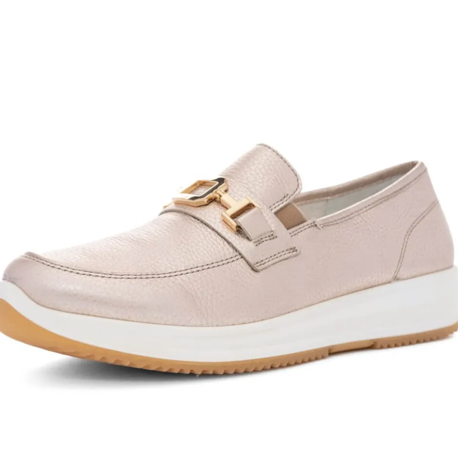 ara_osaka__leather_loafer_0.webp ARA Wide Fit | Casual Shoes*Osaka 3 Leather Loafers 12-25528 -GOLD