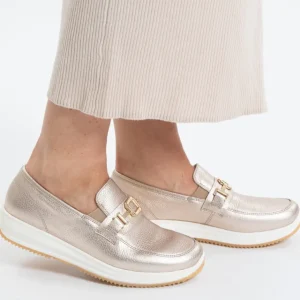 ARA Wide Fit | Casual Shoes*Osaka 3 Leather Loafers 12-25528 -GOLD