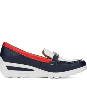 ARA Wide Fit | Casual Shoes*Zurich Wedge Slipon 12-50638 H Fit Navy Red White