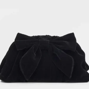 Beck Sondergaard All Bags*Becksöndergaard Velvet Clutch Bonita Bag-BLACK