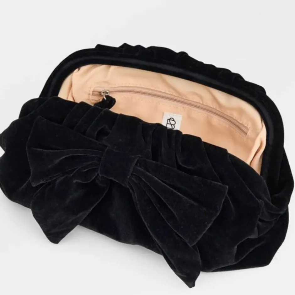 becksndergaard_velvet_clu_1-1.webp Beck Sondergaard All Bags*Becksöndergaard Velvet Clutch Bonita Bag-BLACK