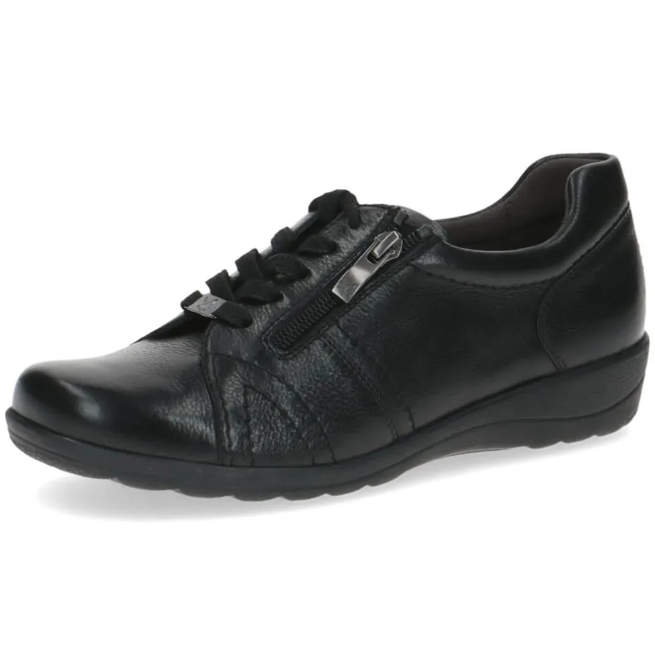 caprice__leather_laceupbl_0.webp CAPRICE Wide Fit | Casual Shoes*9-23300 Leather Lace-up-BLACK