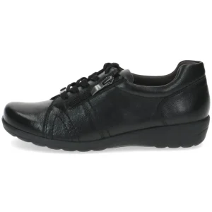CAPRICE Wide Fit | Casual Shoes*9-23300 Leather Lace-up-BLACK