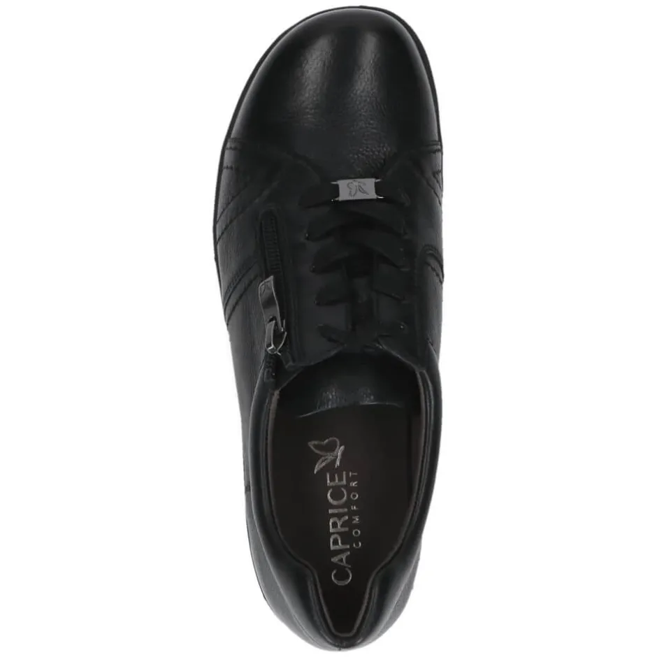 caprice__leather_laceupbl_2.webp CAPRICE Wide Fit | Casual Shoes*9-23300 Leather Lace-up-BLACK