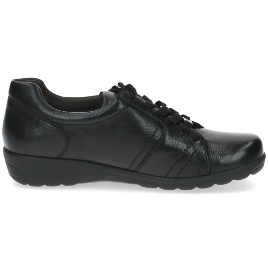caprice__leather_laceupbl_3.webp CAPRICE Wide Fit | Casual Shoes*9-23300 Leather Lace-up-BLACK