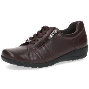 CAPRICE Wide Fit | Casual Shoes*9-23300 Leather Lace-up-BORDEAUX