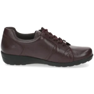 CAPRICE Wide Fit | Casual Shoes*9-23300 Leather Lace-up-BORDEAUX