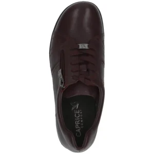 CAPRICE Wide Fit | Casual Shoes*9-23300 Leather Lace-up-BORDEAUX