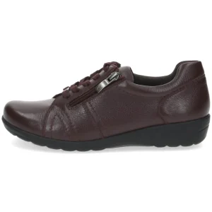 CAPRICE Wide Fit | Casual Shoes*9-23300 Leather Lace-up-BORDEAUX