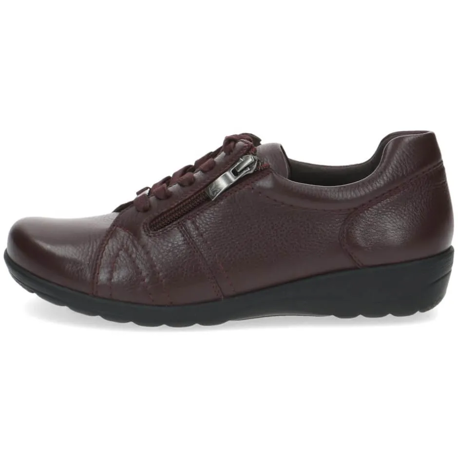 caprice__leather_laceupbo_3.webp CAPRICE Wide Fit | Casual Shoes*9-23300 Leather Lace-up-BORDEAUX