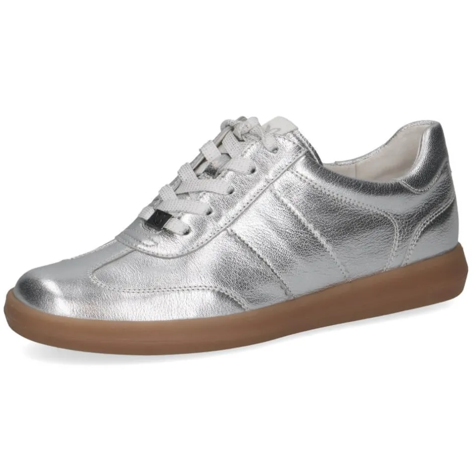 caprice__leather_sneakers_0.webp CAPRICE Casual Shoes | Trainers*9-23705 Leather Sneaker-SILVER