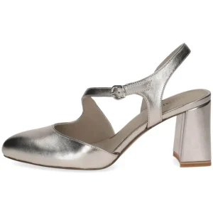 CAPRICE Sandals | Heels*Sling Pumps 9-29600 Taupe Metallic