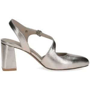 CAPRICE Sandals | Heels*Sling Pumps 9-29600 Taupe Metallic
