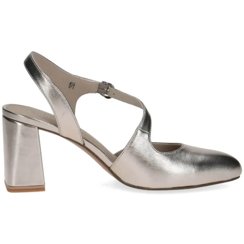 caprice_sling_pumps__taup_2.webp CAPRICE Sandals | Heels*Sling Pumps 9-29600 Taupe Metallic