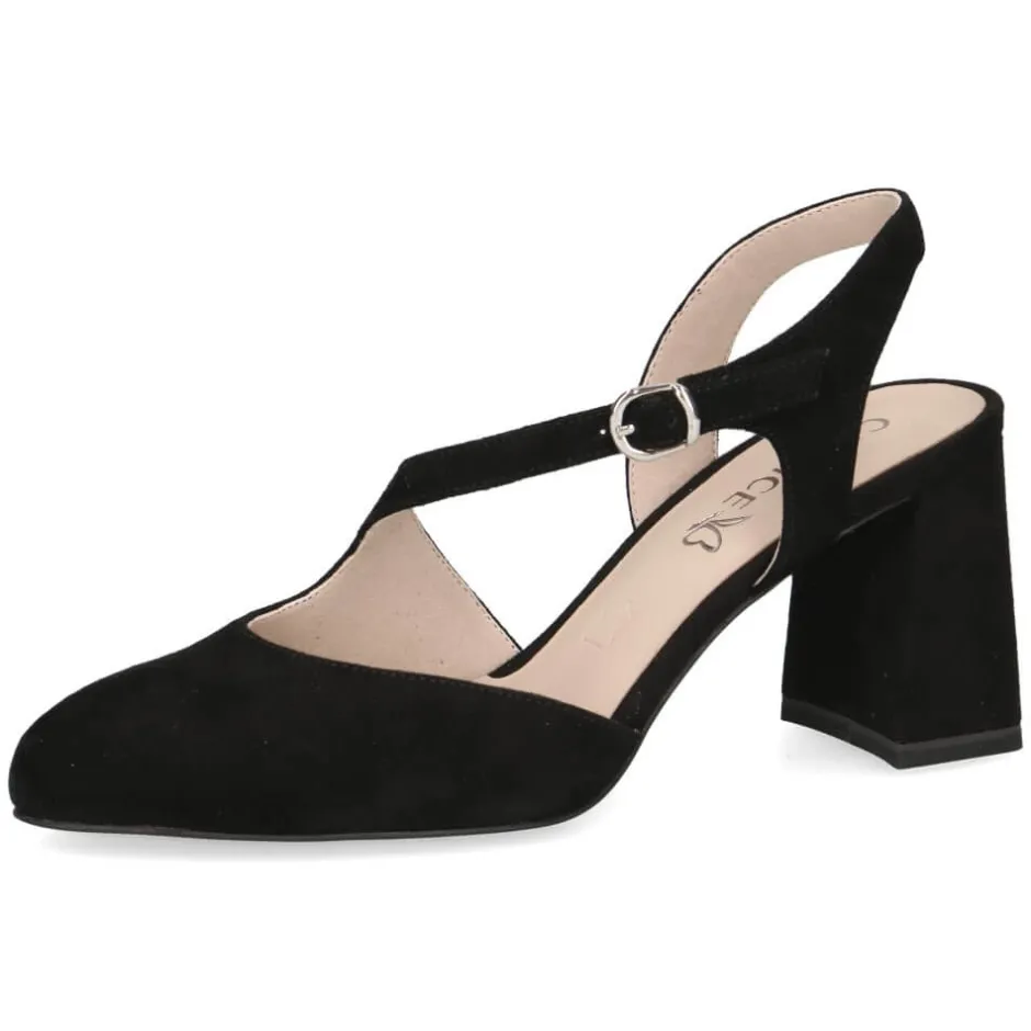 caprice_sling_pumps_black_0.webp CAPRICE Sandals | Heels*Sling Pumps 9-29600-BLACK SUEDE