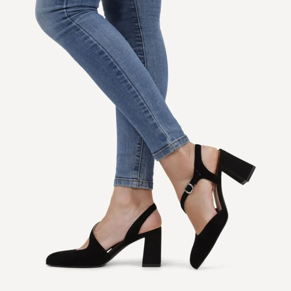 caprice_sling_pumps_black_1.webp CAPRICE Sandals | Heels*Sling Pumps 9-29600-BLACK SUEDE