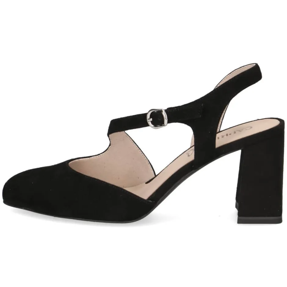 caprice_sling_pumps_black_2.webp CAPRICE Sandals | Heels*Sling Pumps 9-29600-BLACK SUEDE