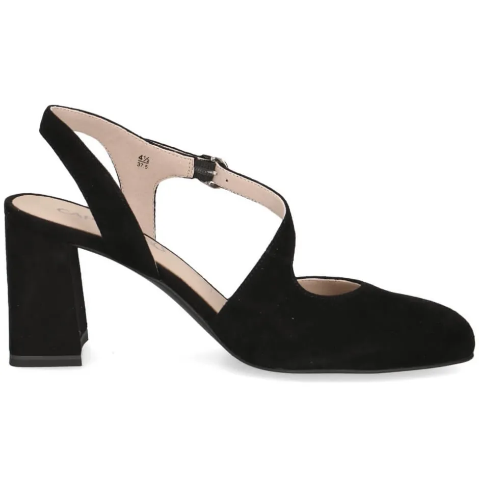 caprice_sling_pumps_black_3.webp CAPRICE Sandals | Heels*Sling Pumps 9-29600-BLACK SUEDE