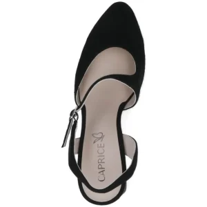 CAPRICE Sandals | Heels*Sling Pumps 9-29600-BLACK SUEDE
