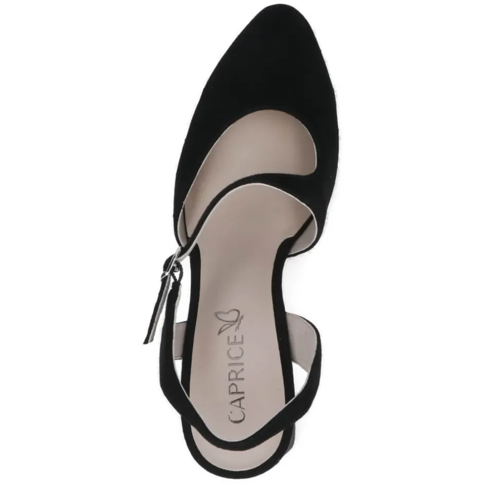 caprice_sling_pumps_black_4.webp CAPRICE Sandals | Heels*Sling Pumps 9-29600-BLACK SUEDE