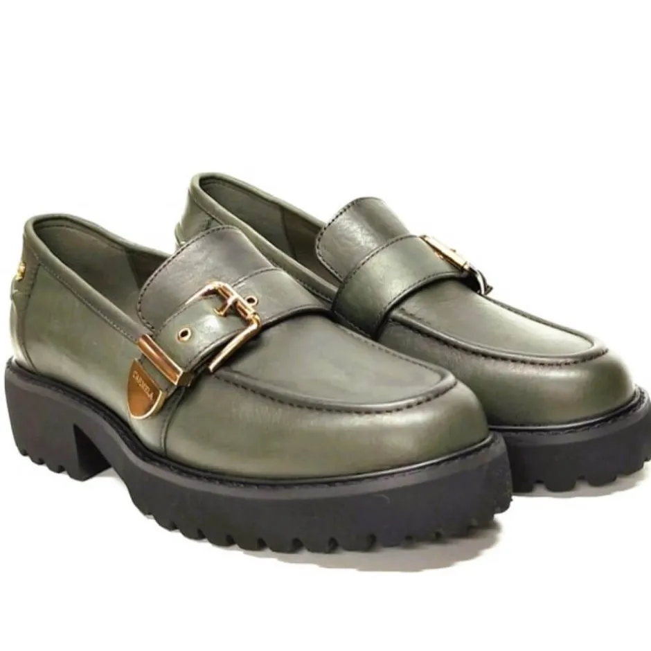 carmela__leather_loaferkh_1.webp Carmela Casual Shoes | Loafers*161907 Leather Loafer-KHAKI