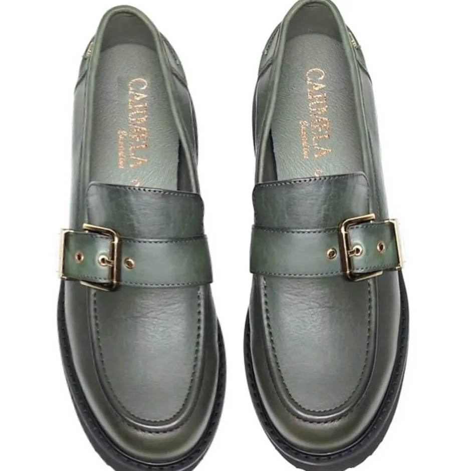 carmela__leather_loaferkh_2.webp Carmela Casual Shoes | Loafers*161907 Leather Loafer-KHAKI