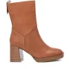 Carmela Ankle Boots*161205 Stacked Heel-CAMEL