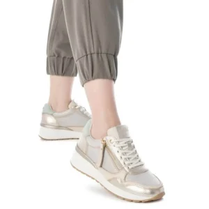 Carmela Casual Shoes | Trainers*Leather Wedge Trainer 162268-GOLD