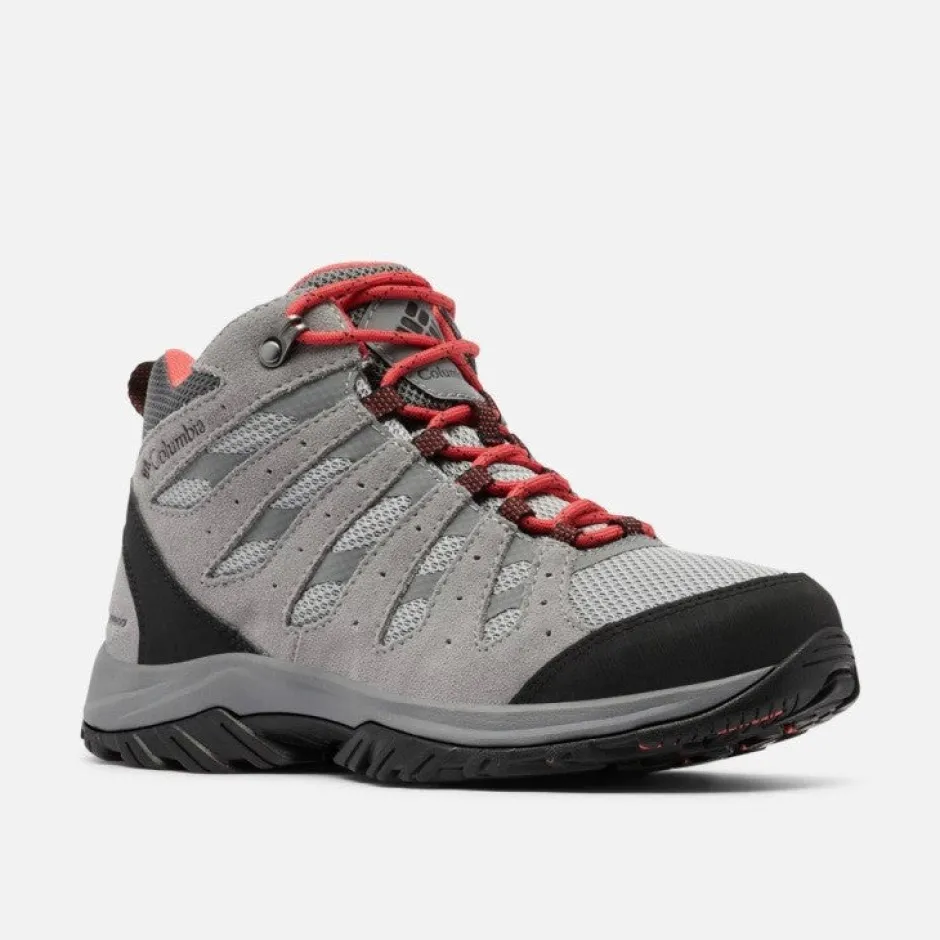columbia_redmond_iii_mid__0.webp Columbia Waterproof Shoes And Boots | Walking Shoes*REDMOND III MID Waterproof-Steam, Red Coral