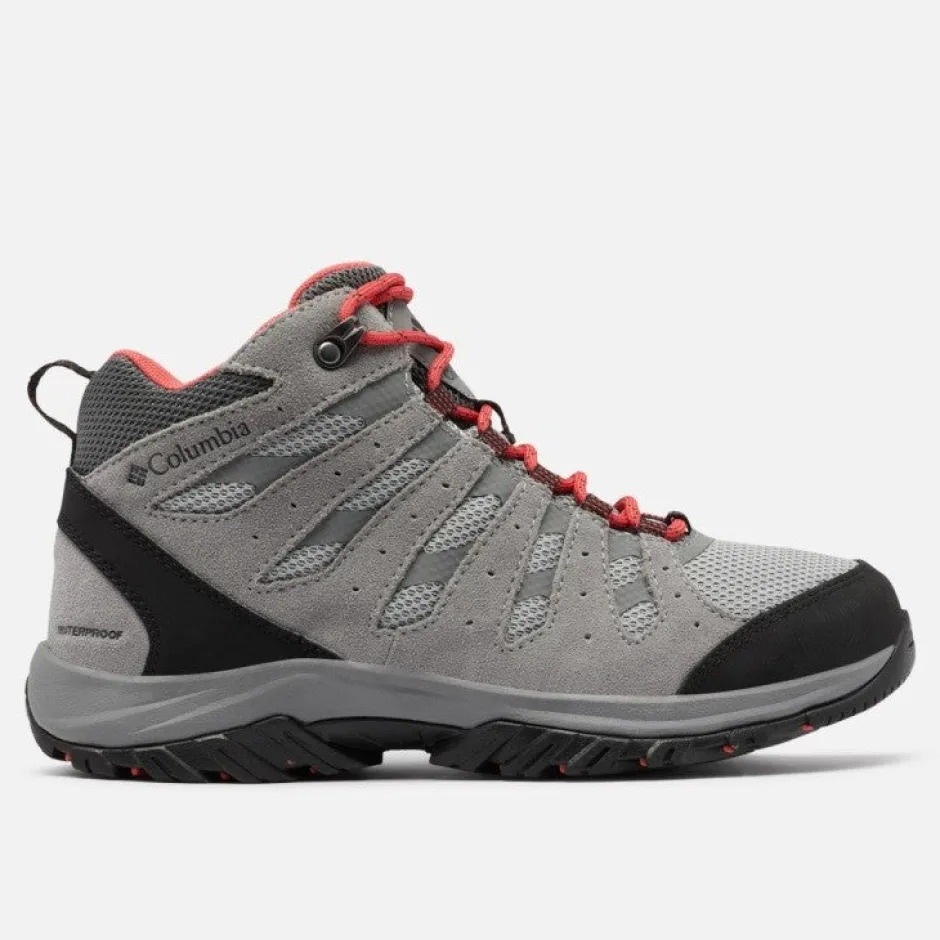 columbia_redmond_iii_mid__2.webp Columbia Waterproof Shoes And Boots | Walking Shoes*REDMOND III MID Waterproof-Steam, Red Coral