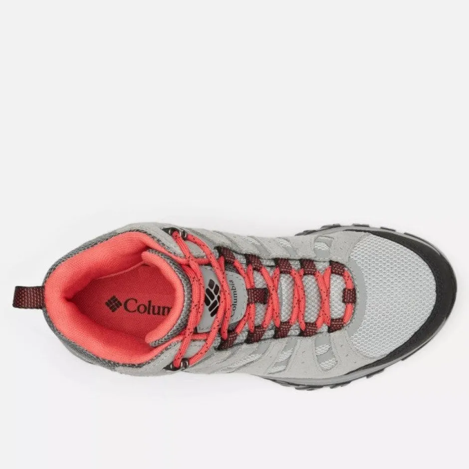 columbia_redmond_iii_mid__3.webp Columbia Waterproof Shoes And Boots | Walking Shoes*REDMOND III MID Waterproof-Steam, Red Coral