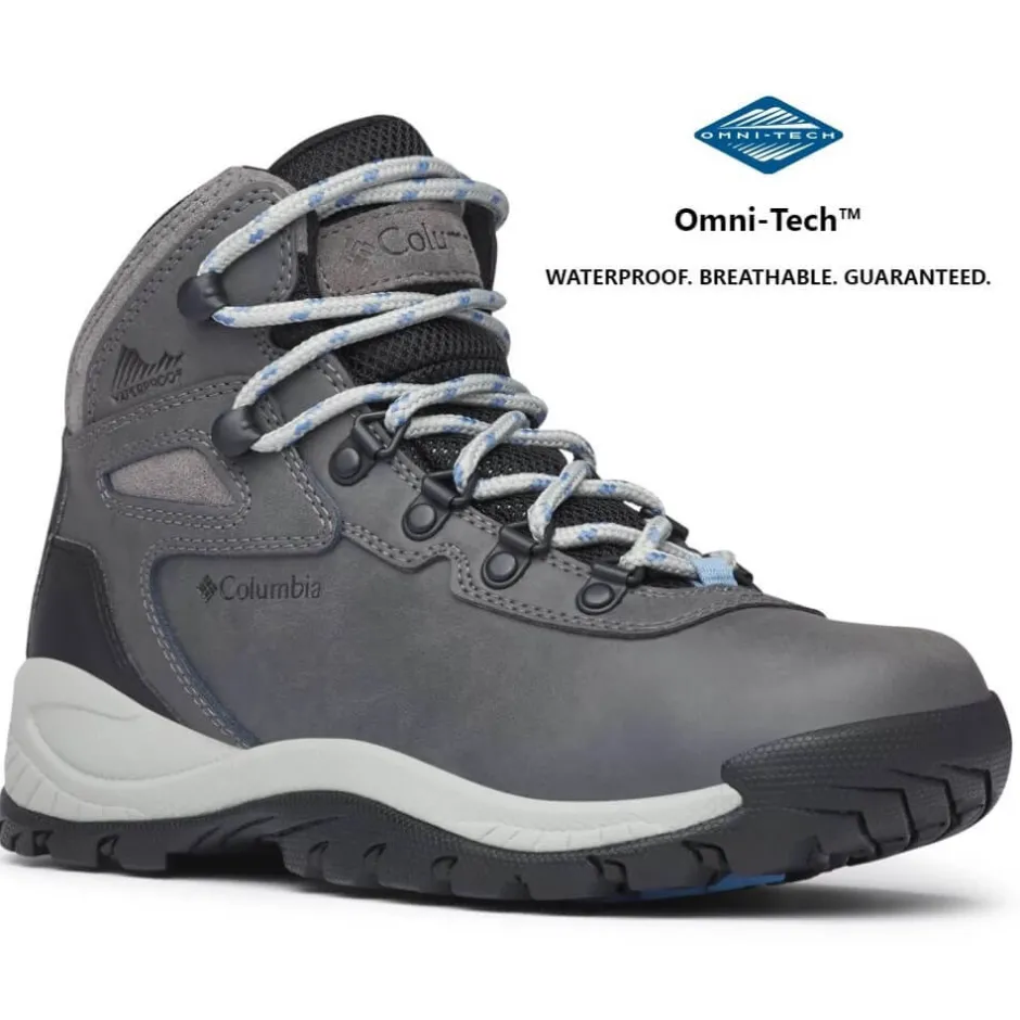 columbia_womens_newton_ri_0.webp Columbia Waterproof Shoes And Boots | Walking Shoes*Women's Newton Ridge™ Plus Waterproof Hiking Boot Quarry Grey, Cool Wave