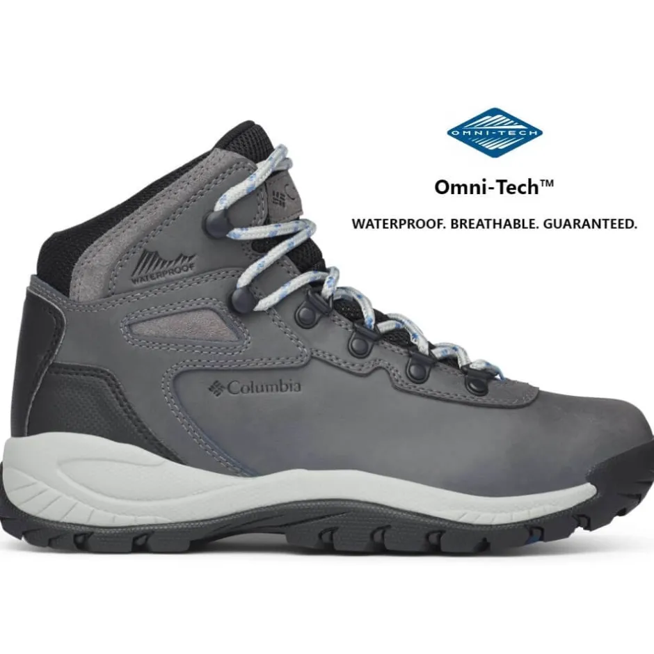 columbia_womens_newton_ri_2.webp Columbia Waterproof Shoes And Boots | Walking Shoes*Women's Newton Ridge™ Plus Waterproof Hiking Boot Quarry Grey, Cool Wave