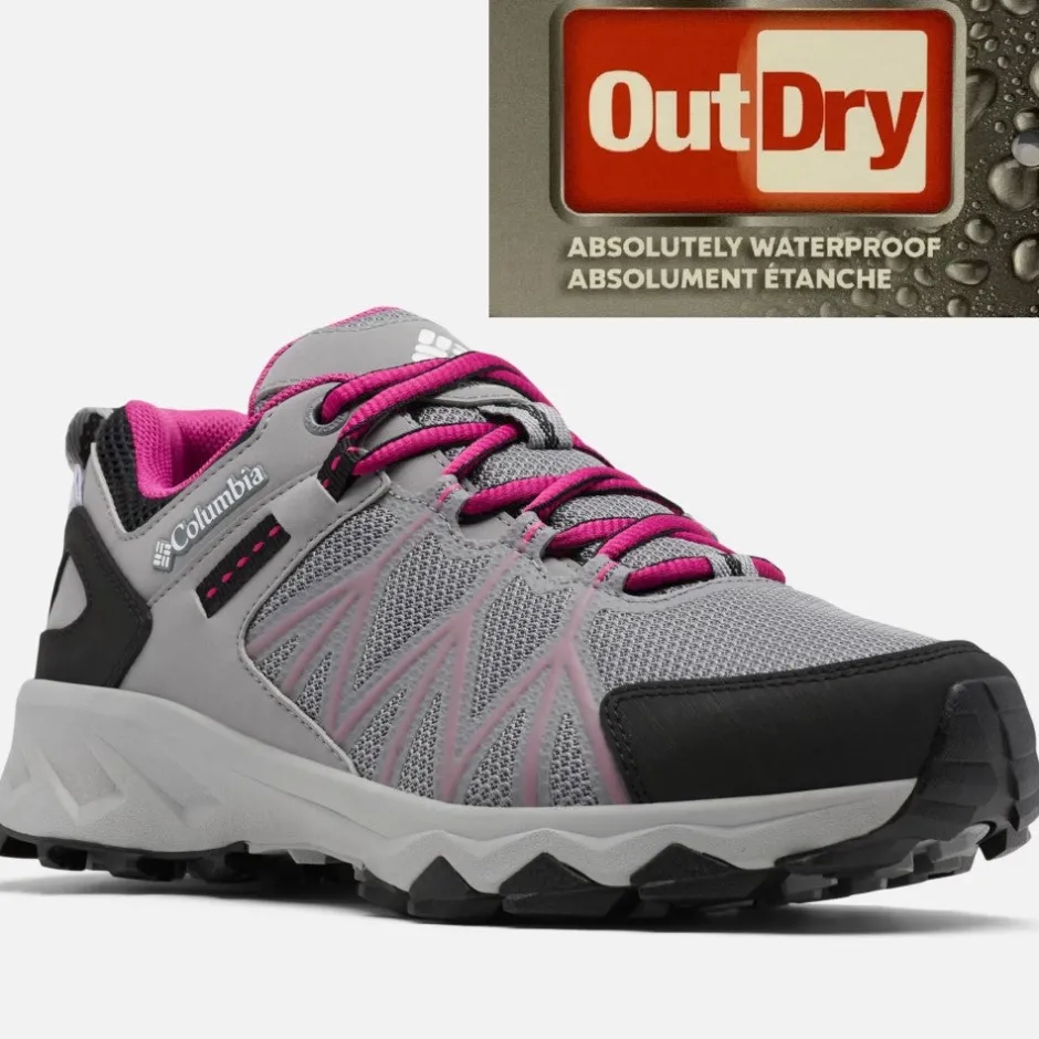 columbia_womens_peakfreak_2-2.webp Columbia Waterproof Shoes And Boots | Walking Shoes*Women's Peakfreak™ II Outdry™ Waterproof Hiking Shoe Monument Grey, Wild Fuchsia