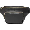 Depeche. All Bags*Depeche 13396 Leather Bumbag-Black Gold