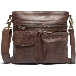 Depeche. All Bags*Depeche Leather Crossbody 15350 Winter Brown