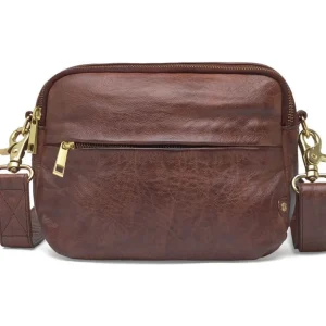 Depeche. All Bags*Depeche Leather Crossbody 16298 -BRANDY