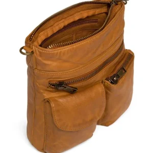 Depeche. All Bags*Depeche Leather Crossbody 15350-COGNAC