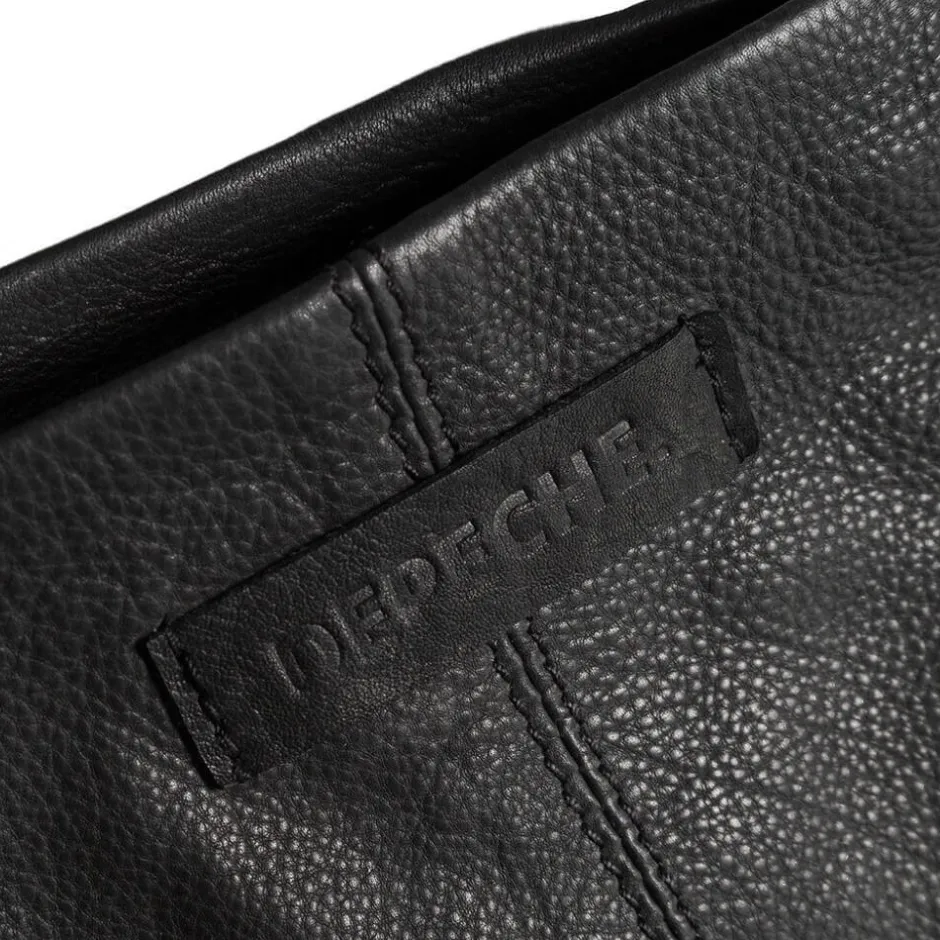 depeche_medium_leather_sh_3.webp Depeche. All Bags*Depeche Medium Leather Shoulder Bag Black 15824