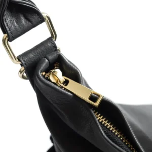 Depeche. All Bags*Depeche Medium Leather Shoulder Bag Black 15824